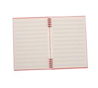 VICASKY Musical Notebook Vintage Red Detachable Loose Leaf Music Composition Book for Boys and Girls Guitar Piano Stave Manuscript Paper