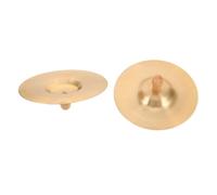 VICASKY Musical Percussion Handheld Practice Drums Mini Percussion Cymbals Belly Dance Practice Cymbals Golden