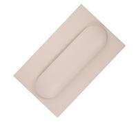 VICASKY Nail Art Hand Rest Cushion and Table Mat Set 2pcs Small Pu Surface Manicure Arm Rest Pillow with Desk Pad for Professional Nail Salon and Home Use in Milk Coffee Color