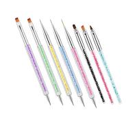 VICASKY Nail Art Pen Dual Head Portable Wear-resistant for Nail Decorating Gel Art Brushes