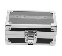 VICASKY Nail Drill Bits Storage Box 50-hole Black Nail Bit Holder Organizer Display Case for Manicure Tools Professional