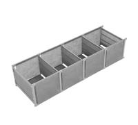 VICASKY Narrow Bookshelf with Silver Gray Finish Stackable DIY Floor Bookcase for Space-saving Living Office Entryway Bedroom Storage and Display Units