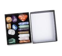 VICASKY Natural Amethyst Crystal Pillars Portable Chakra Stones for Meditation with Gift Box Decorative Energy Gemstones for Spa Relaxation and Home