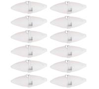 VICASKY Natural Bone Chew Effective Teeth Grinding 12pcs with 12 Hooks Buckle and Calcium Supplement for Hamsters and Gerbils for Small Pets