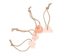 VICASKY Natural Pink Salt Lick Blocks for Horses and Livestock, 4pcs Pack (30-50g Each) Mineral Salt Block for Cattle, Deer, Sheep, and Goats, Suitable for Farm and Pasture Feeding