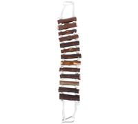VICASKY Natural Wood Parrot Chewing with Multi-purpose Hanging Bridge and Ladder for Love Birds and Birds Suitable for Home and Balcony Use 7cm Wide