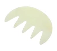 VICASKY Natural Xiuyan Jade Large Tooth Massage Comb for Scalp and Hair Care, Gua Sha Hair Massager Manual Scalp Stimulator, Head Scratcher Tool for Relaxation and Therapy