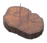 VICASKY Needle Felting Doll Stand with Wooden Base Handmade Wool Felt Doll Display Rack for Collectible Figures Approx 5.5Cm Irregular Size 1Cm Thick