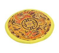VICASKY Nepal Handmade Cotton Cloth Buddhist Sound Bowl Mat, Hand-Sewn Portable Cushion for Buddha Singing Bowl, Simple Yellow Pad for Meditation