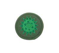 VICASKY Nepal Handmade Embroidered Small Sound Bowl Cushion Pad 10cm Green Buddhist Ritual Sound Bowl Mat Meditation Religious Cushion