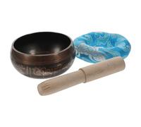 VICASKY Nepalese Singing Bowl Set with Cross Striker, Small Wood Stick, Cushion and Hemp Bag - Copper Yoga Meditation Bowl for Mindfulness, Chakra Healing, Zen Sound Therapy Assorted style