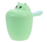 VICASKY Newborn Shampoo Cup Hippo Shaped Rinse Cup Shower Water Container for Babies Pp Material Cute Adorable Style Easy to Hold Comfortable Using Experience Bath Accessory