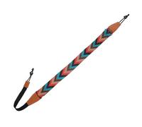 VICASKY No Drill Double J Hook Ukulele Strap for Adults Jacquard Woven Ukulele Accessories for Adults with Nylon and Leather Material Easy to Attach and Detach Suitable for 21, 23, 26