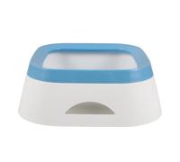 VICASKY No Spill Dog Water Bowl and Cat Water Bowl for Feeding, Reusable Blue Pp Plastic with Wear Resistance without Burr, round Shape Suitable for Travel and Home Use