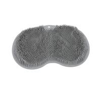 VICASKY Non-Slip Foot Scrubber Mat Gray TPE Feet Massager Cleaner Pad with Suction for Shower Bath Exfoliating Dead Skin Removal at Home