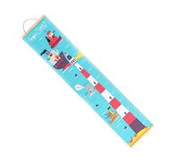 VICASKY Nordic Girl's Growth Chart Ruler Canvas Wall Hanging Lighthouse Design Oil Cloth Height Measurement Decor for Boys and Girls Rooms Easy to Install and Relocate