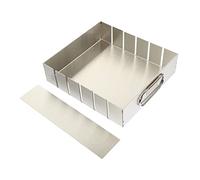 VICASKY Nougat Candy Mold Baking Sheet Pan Set Stainless Steel Gelatin Cake Cutting Pan for Candy Making and Baking Supplies 3kg Shaping Tray Divider for Confectionery Preparation