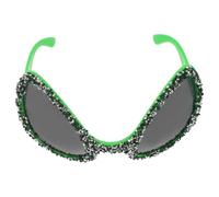 VICASKY Novelty Alien Eyeglasses Rhinestone Green PC Photo Prop