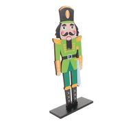 VICASKY Nutcracker Soldier Figure Wooden Craft Modern Design Tabletop Home Decoration for Christmas Celebrations Festive Adornment Sturdy Finish