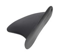 VICASKY Nylon Longboard Center Fin 4 Inch Detachable Tail Rudder | Black Finish, Balanced Medium Template, Water Flex, Maintains Hold and Drive, Tight Arc Turns