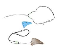 VICASKY Ocarina Instrument for Boys and Girls 6-hole Mini Ocarina Necklace Decorative Musical Instrument Set