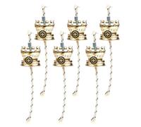 VICASKY Oil Lamp Wicks Replacement and Versatile Usage 6pcs Vintage Zinc Alloy with Precise Control Kerosene Lamp Wick Burner Accessories for Lighting and Reading