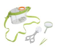 VICASKY Outdoor Insect Catching Kit with Observation Box Magnifying Glass Tweezers Feeding Pad Portable Science Exploration for Boys and Learning and Nature Study