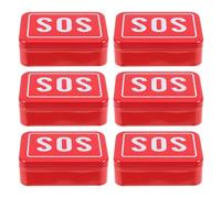 VICASKY Outdoor Survival Toolbox Metal Sos Rescue Kit for Emergency Travel Compact Pill Organizer Medicine Storage Box