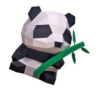 VICASKY Panda Origami Paper Model DIY Animal Shape Craft for Easy Assembly Geometric Papercraft Iridescent Design for Creative Learning and Play