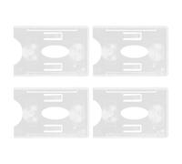 VICASKY Parking Permit Holder with Suction Cup Car Windshield 4pcs | Hard Plastic, Universal Fit for Access Cards and Taxi Permits, Sl esign for Daily Driving