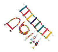 VICASKY Parrot Climbing Ladder with Quick Connect Fasteners for Bird Cage Chewable Entertainment for Parrots Macaws Lovebirds Skill Development Fun Activity Accessory