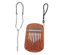VICASKY Patterned Thumb Piano Creative Design for Beginners Mini Kalimba Made of Wood for Music at Your Fingertips Boys and Girls Musical Instruments Thumbs-friendly Musical Toy