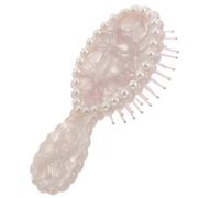 VICASKY Pearl Embellished Scalp Massage Comb with Cushioned Acetic Acid Base Multi Function Styling Comb for Women Detangler and Hair Volume Enhancer for Travel and Home Use
