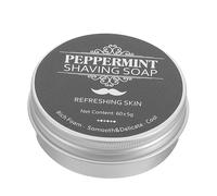VICASKY Peppermint Shaving Soap for Men 100g Portable Beard Shaving Soap Moisturizing for Home and Travel for Sensitive Skin