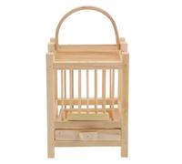 VICASKY Pet Cage Bamboo Insect Habitat for Cricket Breeding Ventilated Observation Box Easy Carrying Bug Enclosure for Small Animals