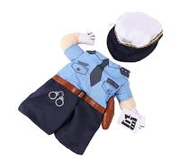 VICASKY Pet Cat Clothing Funny Police Costume for Cat for Halloween Cute and Playful Pet Supplies