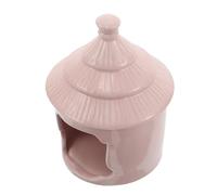 VICASKY Pet Ceramic House Ceramic Hamster Hideout Nest Cute Cave for Small Animal Habitat Decor for Guinea Pigs and Hamsters