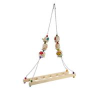 VICASKY Pet Chicken Climbing Frame Wood Stand Swing Ladder Toy for Parrot Bird Rooster Chicken Indoor Outdoor Activity