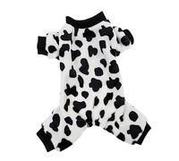 VICASKY Pet Coat Cow Spot Pattern Lightweight Windproof Warm Dog Clothes for Autumn Winter