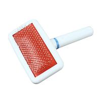 VICASKY Pet Grooming Comb with Comfortable Handle for Dogs and Cats Stainless Steel Pin Rake Brush Removes Dead Hair and Loose Fur Suitable for Long and Short Hair Gentle Detangling Tool