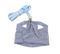 VICASKY Pet Harness and Leash for Small Animals Guinea Pig Rabbit Chinchilla Squirrel Hedgehog Ferret Outdoor Walking Clothes Accessory Cotton Stripe