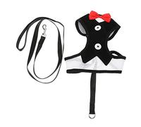 VICASKY Pet Harness Kit with Bow Tie Design Puppy Vest Leash Set for Small Dogs Comfortable and Safe Walking Long Leash for Controlled Freedom for Everyday Wear and Parties