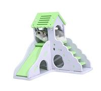 VICASKY Pet House for Hamsters Colorful Sleeping Playing Cottage Safe Durable Nest Light Green Hideout for Small Pets Fun Entertainment Space for Your Hamster