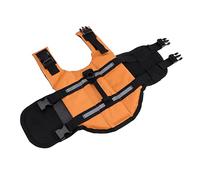 VICASKY PET Life Vest Adjustable Buoyancy Life Preserver for Swimming XS Size Orange Rescue Handle