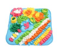 VICASKY Pet Slow Feeding Mat Interactive Sensory Snuffle Toy for Dogs and Cats Washable Nosework Training Pad for Indoor Foraging Activities Stylish Design for Enhanced Skills
