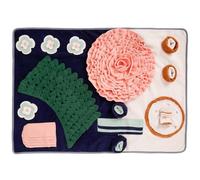 VICASKY Pet Sniff Mat for Dogs and Puppies, Foldable Felt Cloth Feeding Pad with Stress Relief Function, for Sniffing Training and Slow Feeding to Enhance Mental Stimulation