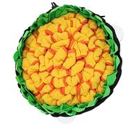VICASKY Pet Snuffle Feeding Mat Interactive Dog for Slow Feeding and Stress Relief Made of Fleece for Preventing Digestive Issues and Bad Eating Habits Random Color