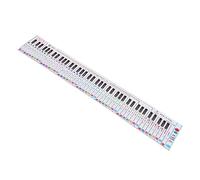 VICASKY Piano Keyboard and Reference Chart Practice Paper 88 Key with Key Ratio Design Portable Piano Finger Simulation Aid for Students and Teachers
