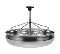 VICASKY Pig Feeder Trough Easy to Clean Stainless Steel with Large Capacity and Fixed Design Livestock Feeding Bucket Suitable for Outdoor Farming Environments