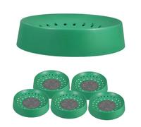 VICASKY Pigeon Breeding Nest Plastic Bowls 6pcs Green with Hollow Out Design for Secure Egg Holding and Daily Use